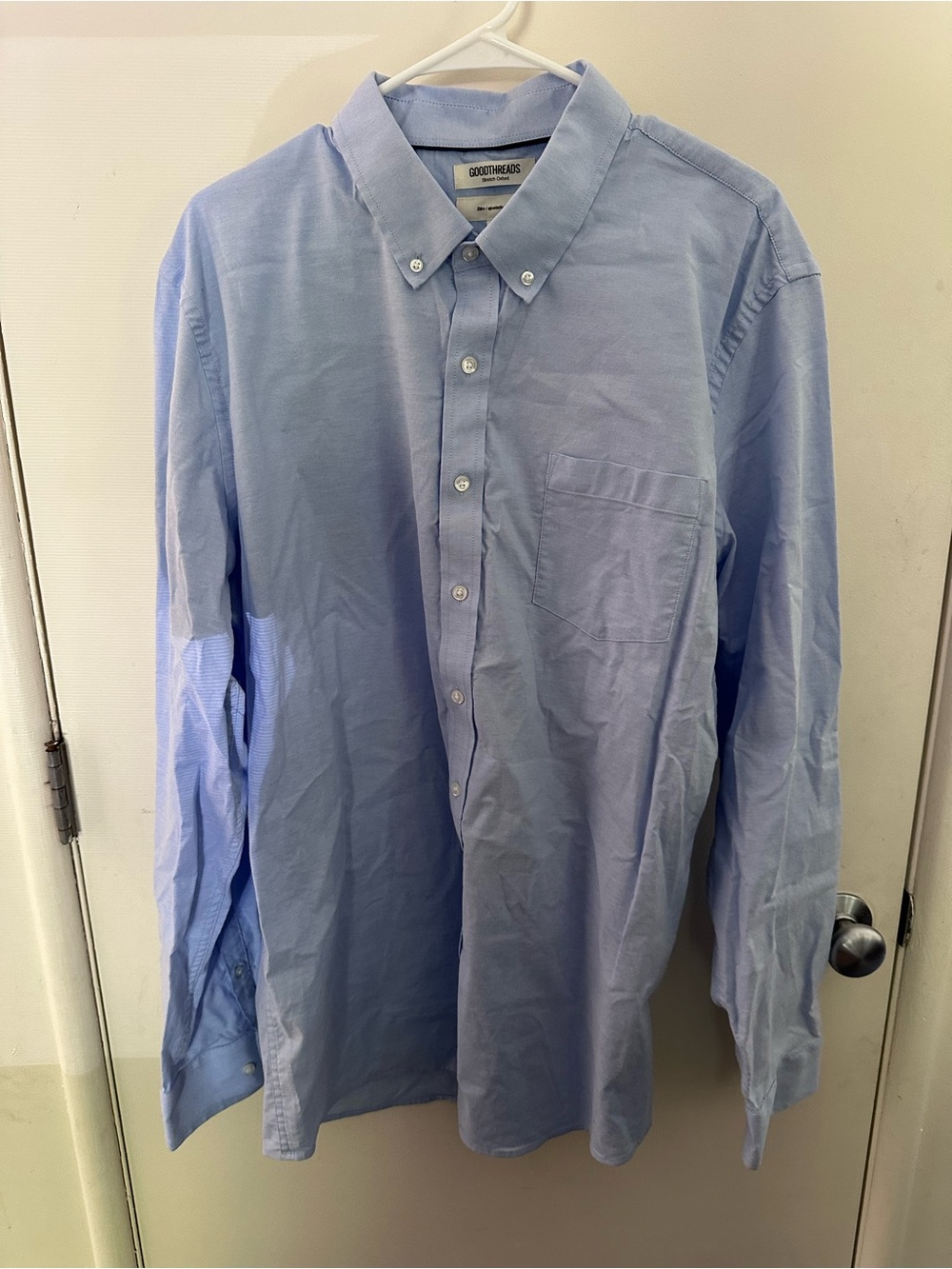 Goodthreads Light Blue Button-Down Shirt with Chest Pocket